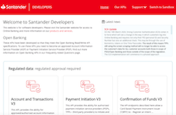 Santander OpenBanking Developer Portal